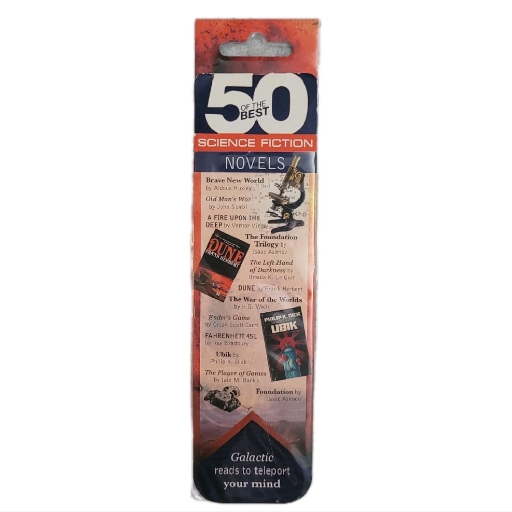 IF Magnetic Bookmark Galactic Reads 50 Best Science Fiction Novels Sci-fi #34008